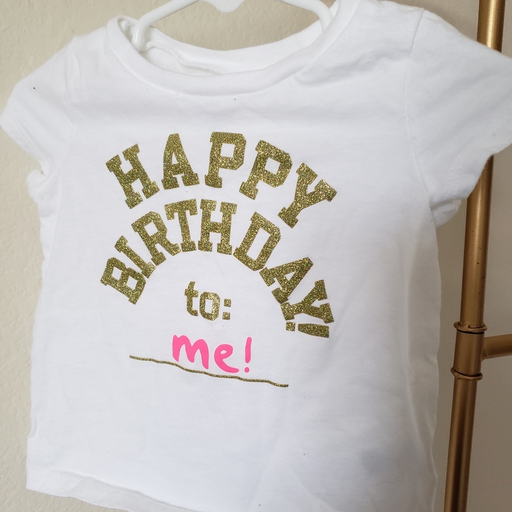 3/$20 Girl's Carter's Birthday Shirt 12M